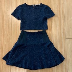 Alice + Olivia Knit Navy Sweater Set